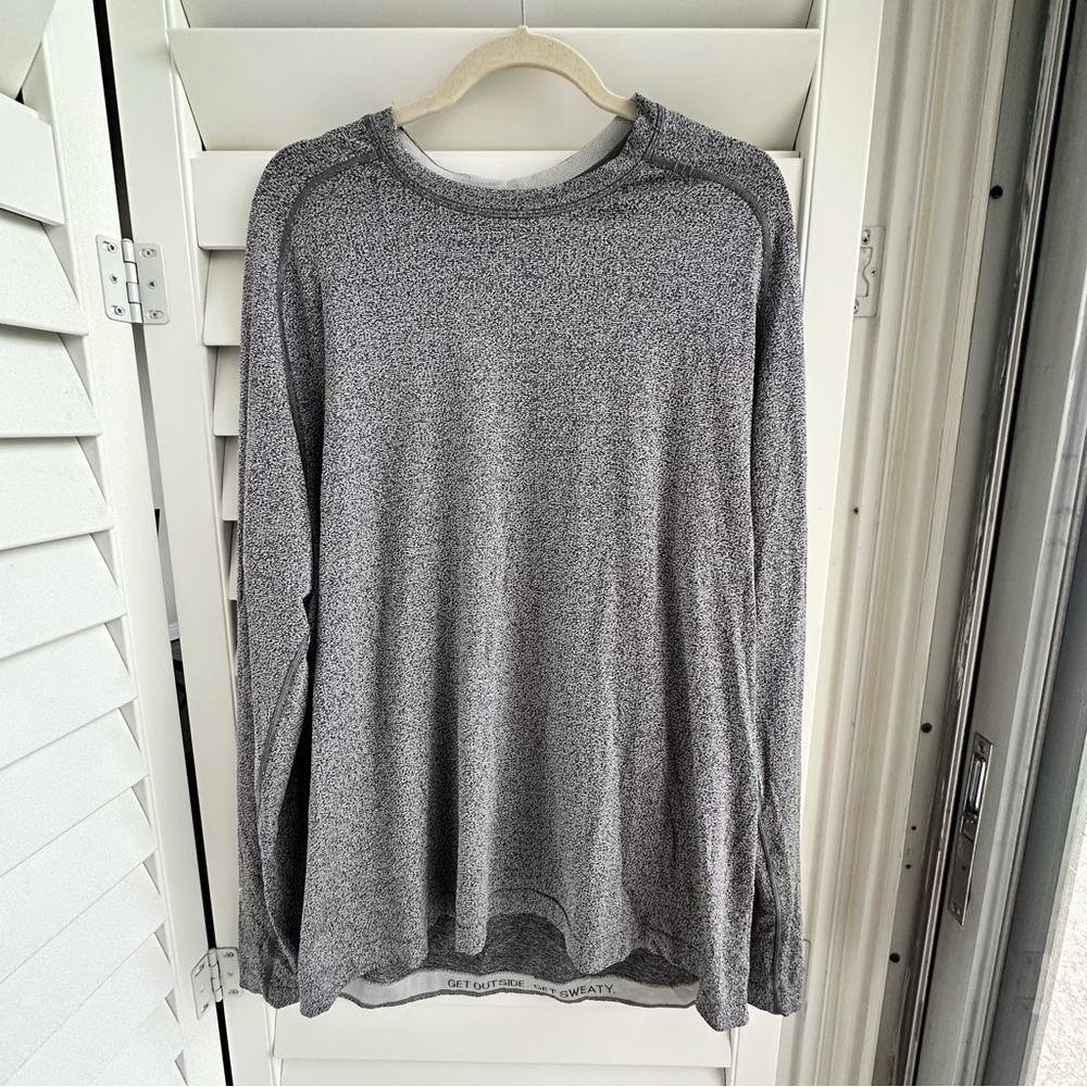 Lululemon Time To Get Dirty Get Outside Get Sweaty Men Long Sleeve Shirt